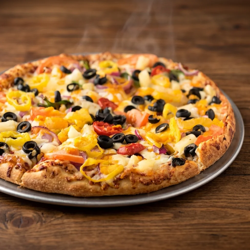 Combination supreme pizza at Taystee Donair & Pizza in Clareview, Edmonton, AB