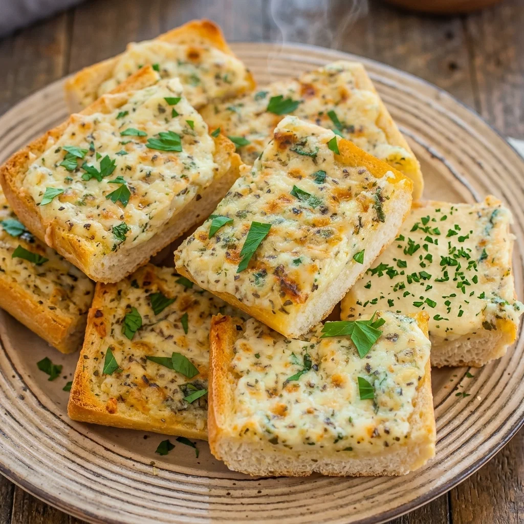 Garlic cheese bread at Taystee Donair & Pizza in northeast Edmonton, AB